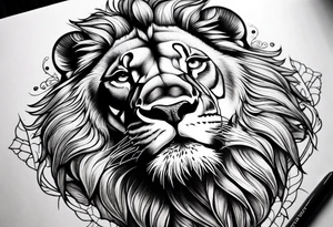 powerful majestic lion, close-up
Forearm tattoo tattoo idea