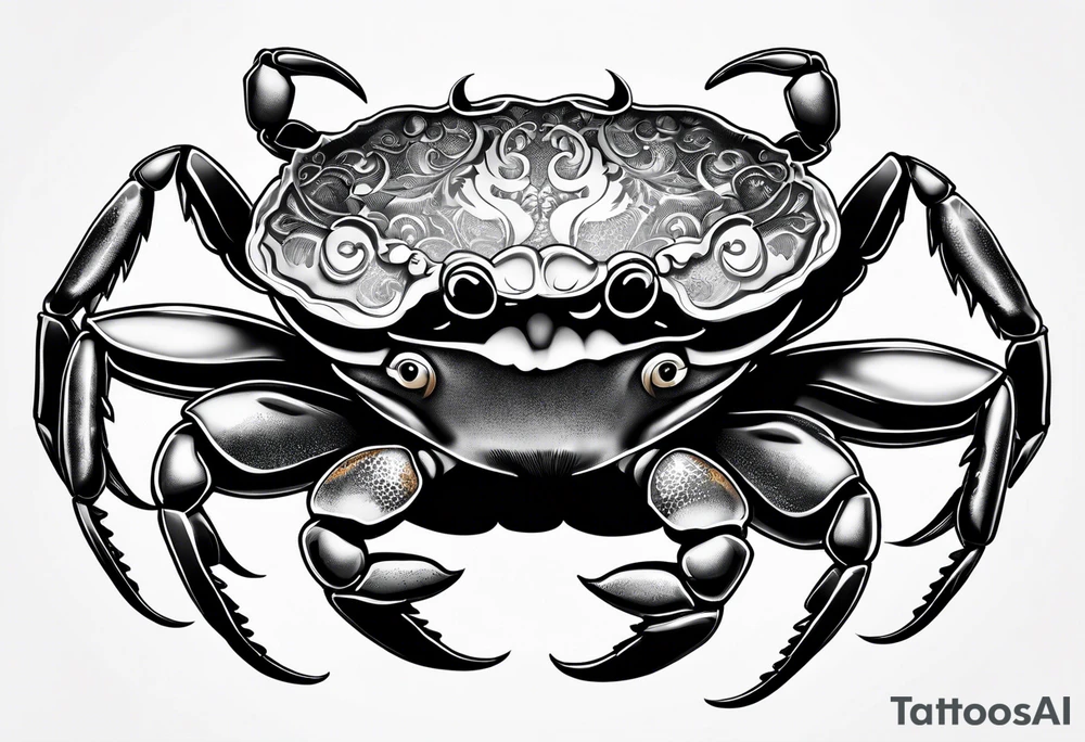 Crab con  69 nelle chele tattoo idea
