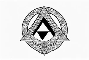 Valhalla fire 
 fog shield sword 


Sword shield valknut tattoo idea