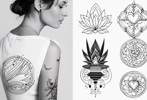 tattoo for spouses to have half each, sobre series de tv tattoo idea