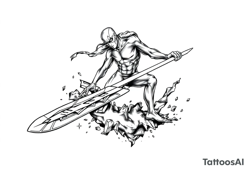 Silver Surfer tattoo idea