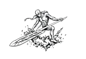 Silver Surfer tattoo idea