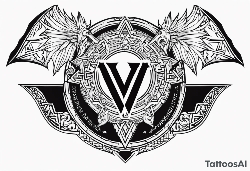 Valhalla round shield axe
Valknut sword dragon head tattoo idea Valhalla round shield axe
Valknut sword dragon head tattoo idea