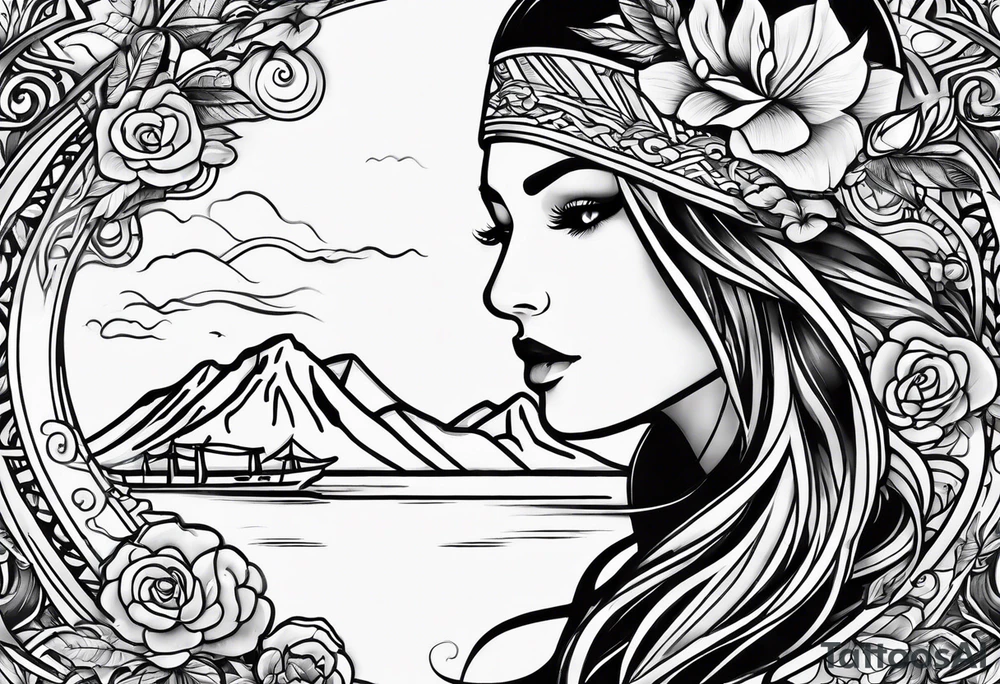 Tattoo describing Not All Those Who Wander Are Lost tattoo idea