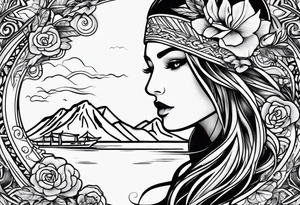 Tattoo describing Not All Those Who Wander Are Lost tattoo idea