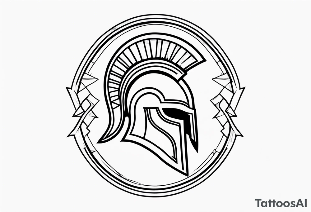 Ancient spartan symbol tattoo tattoo idea
