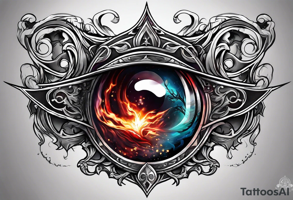 arcane blood magic tattoo idea