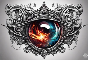 arcane blood magic tattoo idea