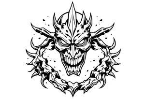 action beats anxiety with a cool desing tattoo idea