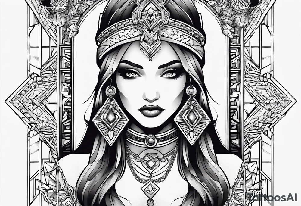 single chain tattoo idea