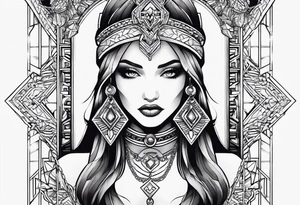 single chain tattoo idea