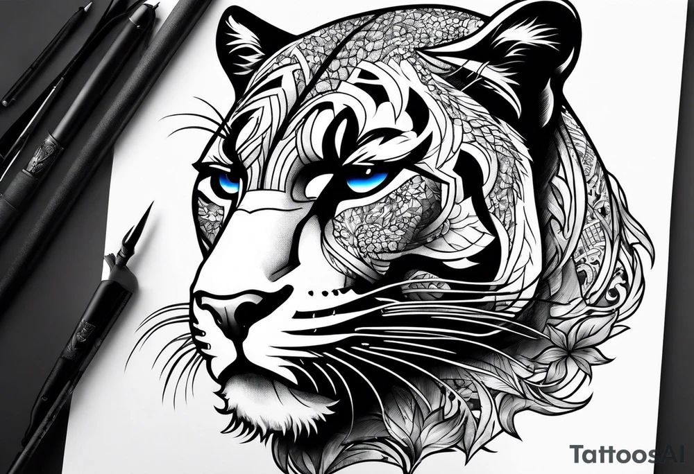 Panther in New York tattoo idea