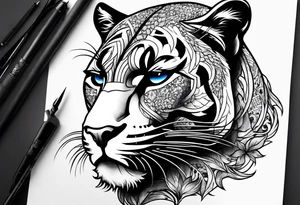 Panther in New York tattoo idea