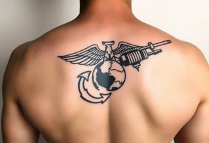 Operation Iraqi freedom combat marine veteran tattoo idea