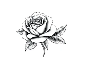 ROSE AND STEM WITH FLORIDA WRITTEN IN VERTICAL AS STEM tattoo idea