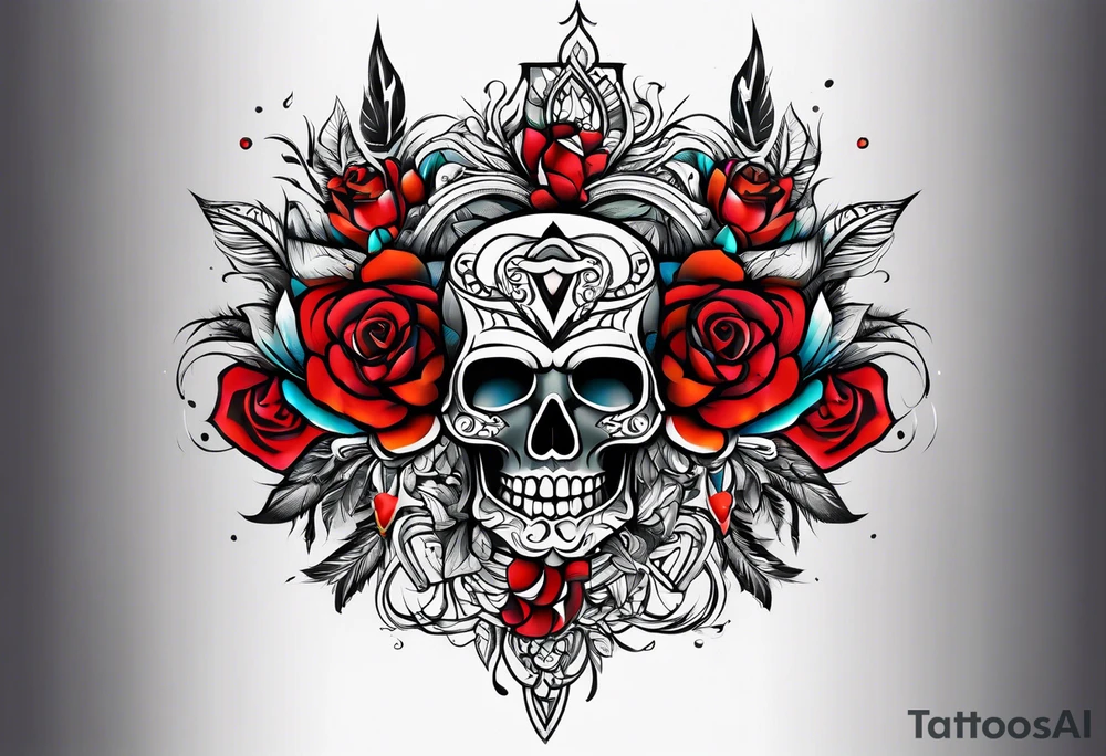 lines on hand tattoo idea
