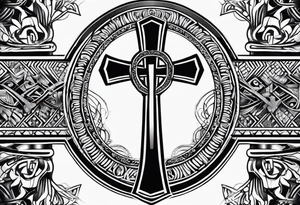 ankh Half sleeve tattoo idea