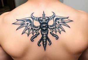 Traditional behemoth symbol tattoos from antiquity tattoo idea