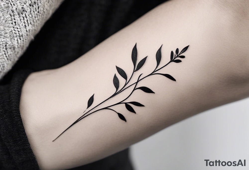 Here’s a description for the fourth idea:

	Minimalist black-and-white tattoo above the inner elbow, featuring an open circle with a small sprouting seed or budding plant inside, symbolizing new life and growth. From the seed, a fine, delicate lifeline extends outward, representing the journey of parent and child together. The design uses thin, clean lines for a simple, elegant, and symbolic look. tattoo idea