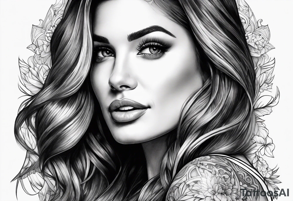 Pretty woman tattoo idea