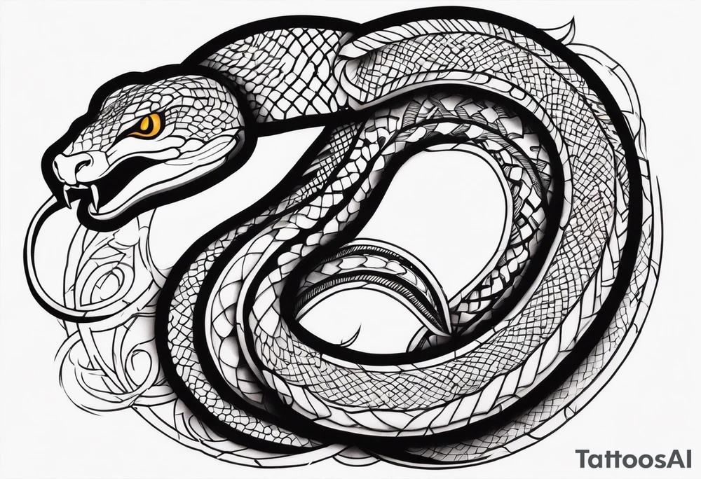 Snake LONG tattoo idea