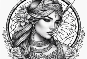 Sagittarius flash tattoo idea