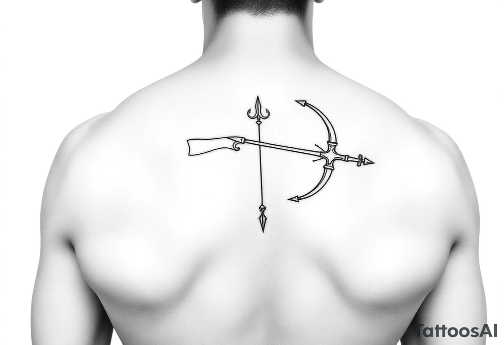male, Sagittarius, minimalistic in the arm tattoo idea