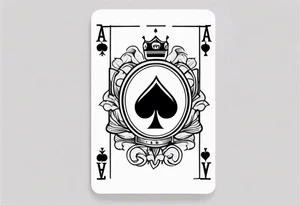two cards ace and a king for blackjack small tattoo but realistic tattoo idea