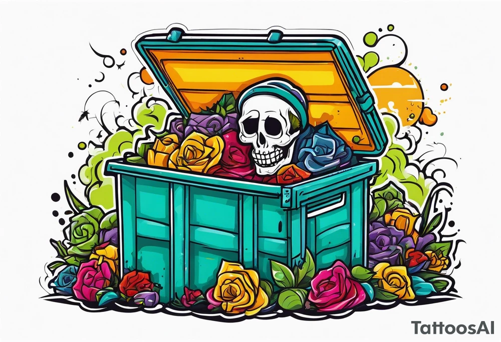 Dead hooker in a dumpster tattoo idea