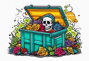 Dead hooker in a dumpster tattoo idea