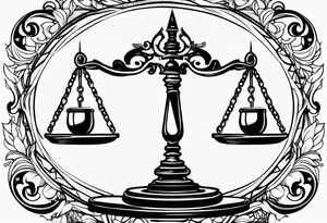 scales of libra tattoo idea