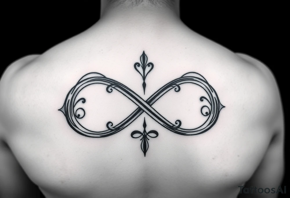 infinity symbol with mum tattoo idea