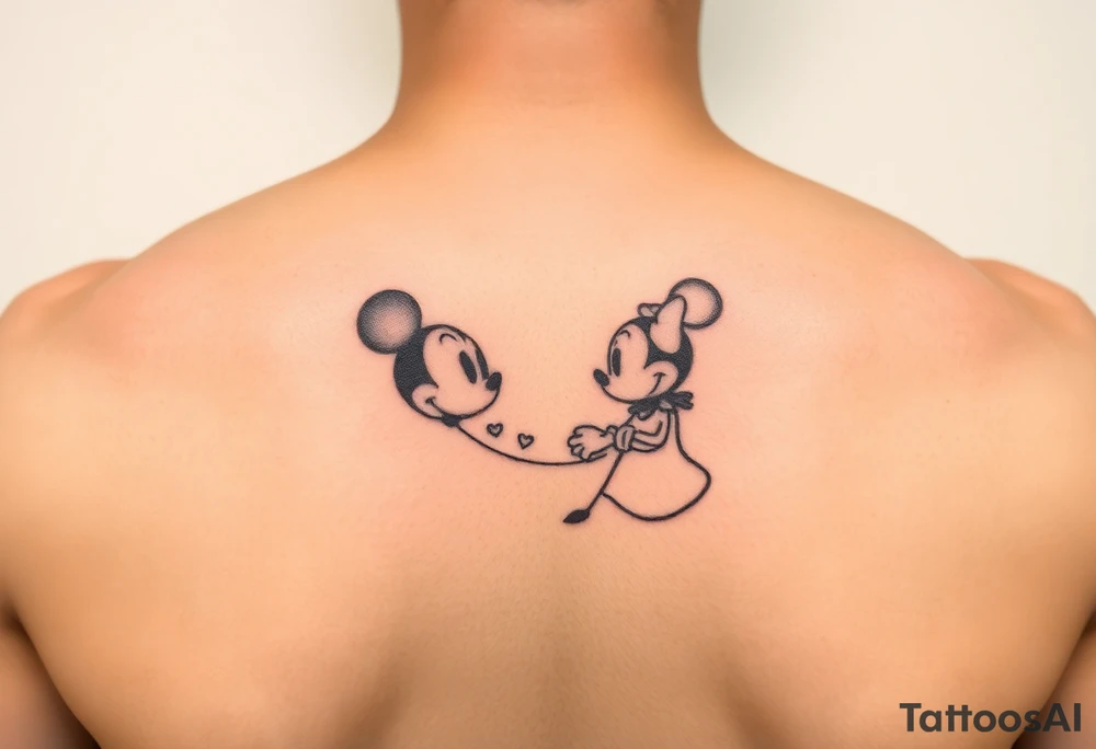 Small disney themed tattoo for friends tattoo idea