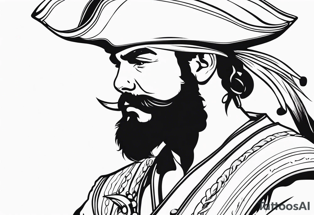 Pirate Olivier Levasseur dit  la Buse tattoo idea