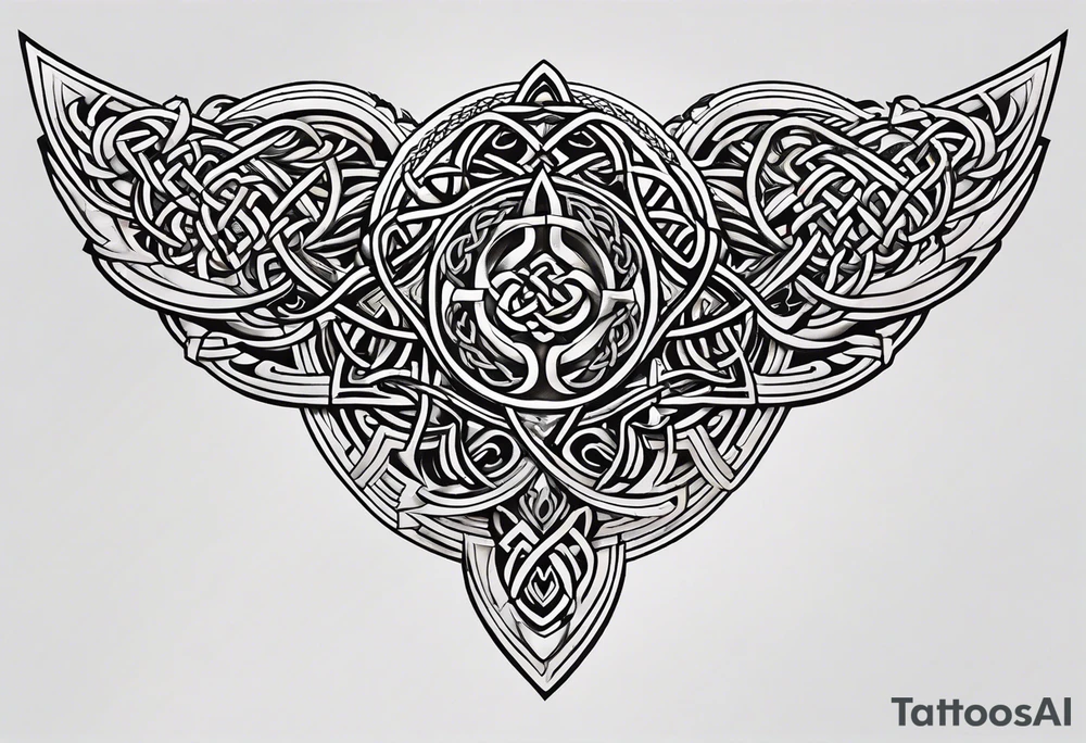 Celtic knot shoulder tattoo tattoo idea