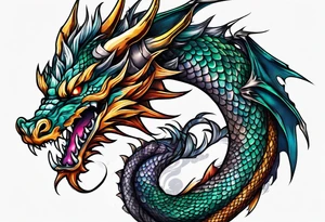 dragon skin tattoo idea