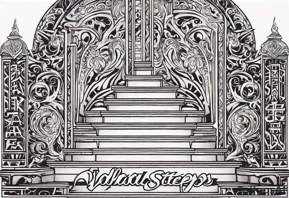 Valhalla  steps fire tattoo idea