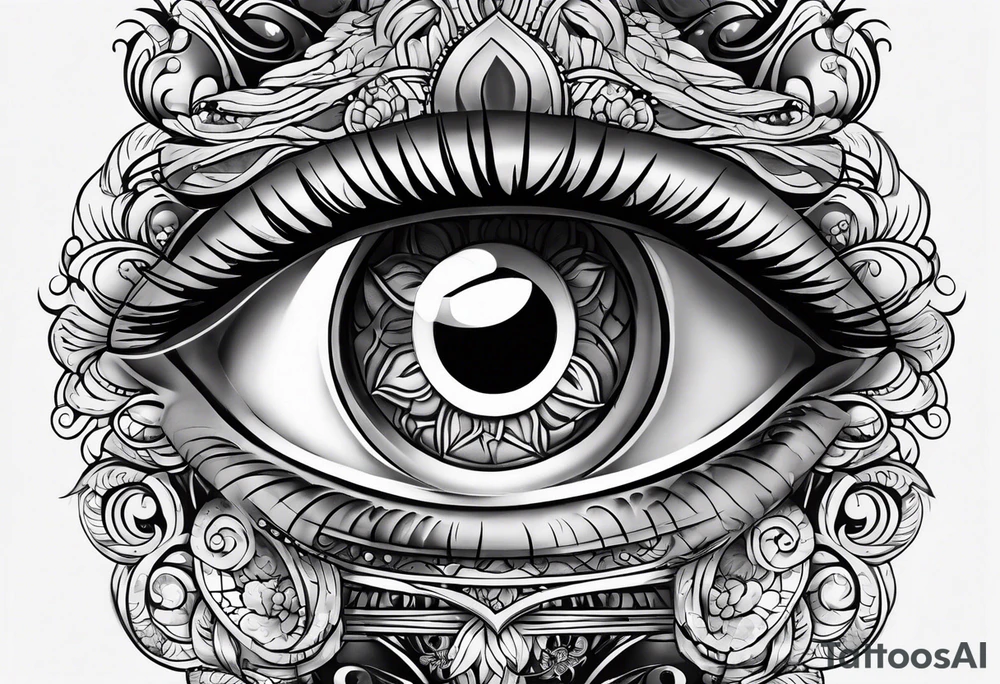 Eye ball tattoo idea