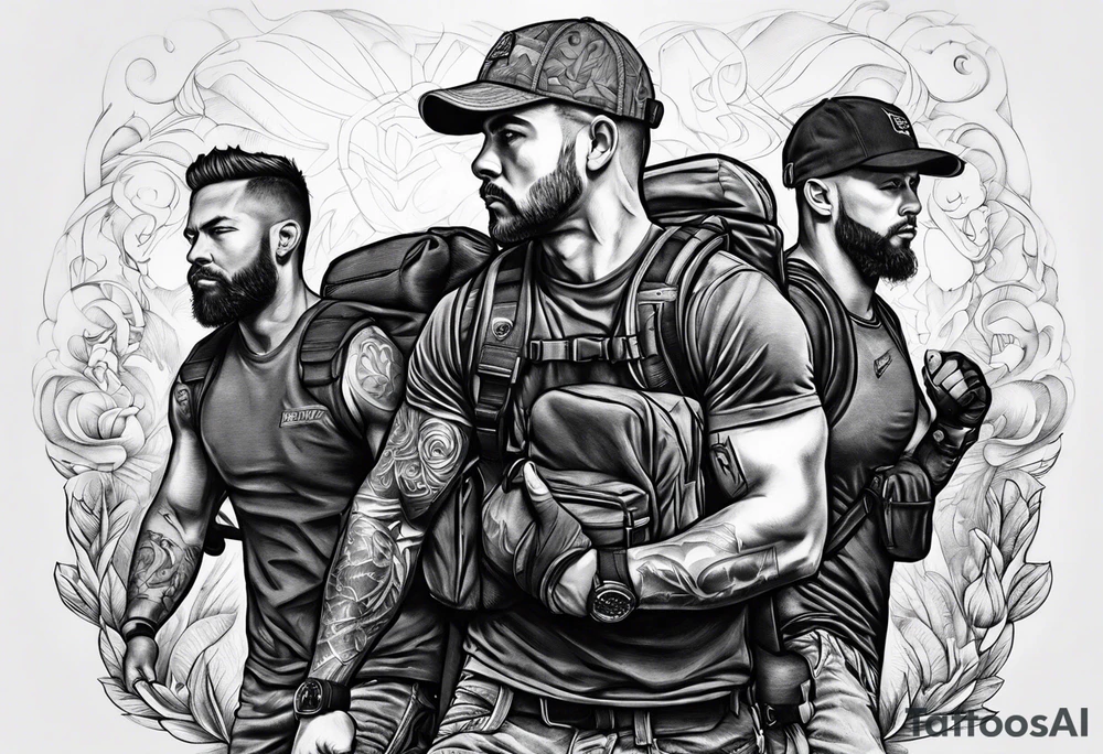 Rucking, brotherhood, fitness, GrowRuck tattoo idea