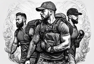 Rucking, brotherhood, fitness, GrowRuck tattoo idea