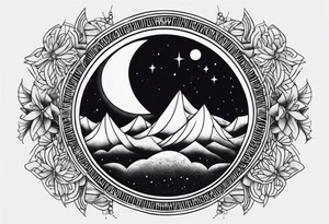 Moon lune tattoo idea