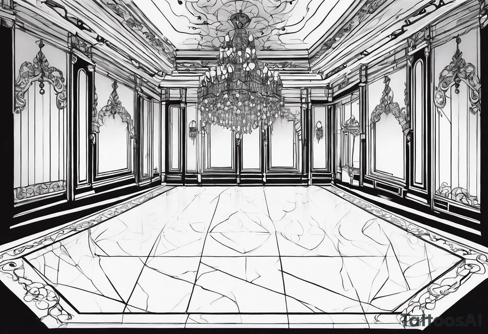 bleeding on the ballroom floor tattoo idea