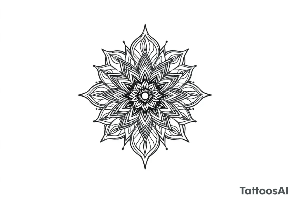 Tatuagem mandala com 🦋 tattoo idea