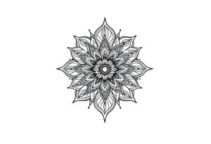 Tatuagem mandala com 🦋 tattoo idea