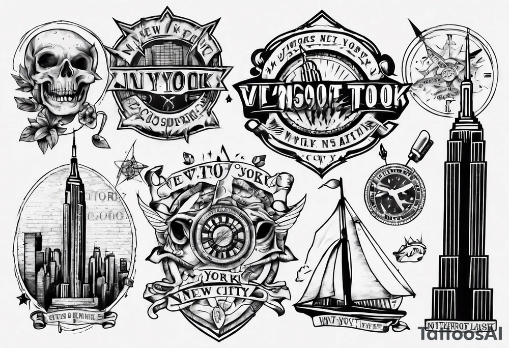 New York City vintage tattoo idea