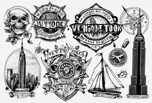 New York City vintage tattoo idea