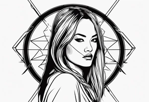 kill bill inspired minimalist tattoo idea