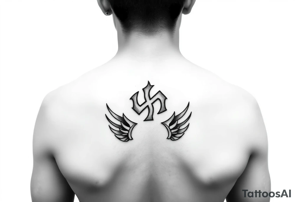 generate tattoos that are exactly similar to nazi prison gang ones, no imperfections and PNG format, no body, just black and white. tattoo idea