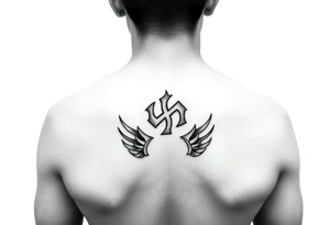 generate tattoos that are exactly similar to nazi prison gang ones, no imperfections and PNG format, no body, just black and white. tattoo idea