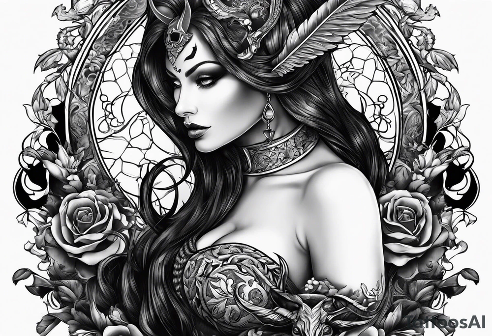 Write the Sentence: "Don't deal with the devil" tattoo idea